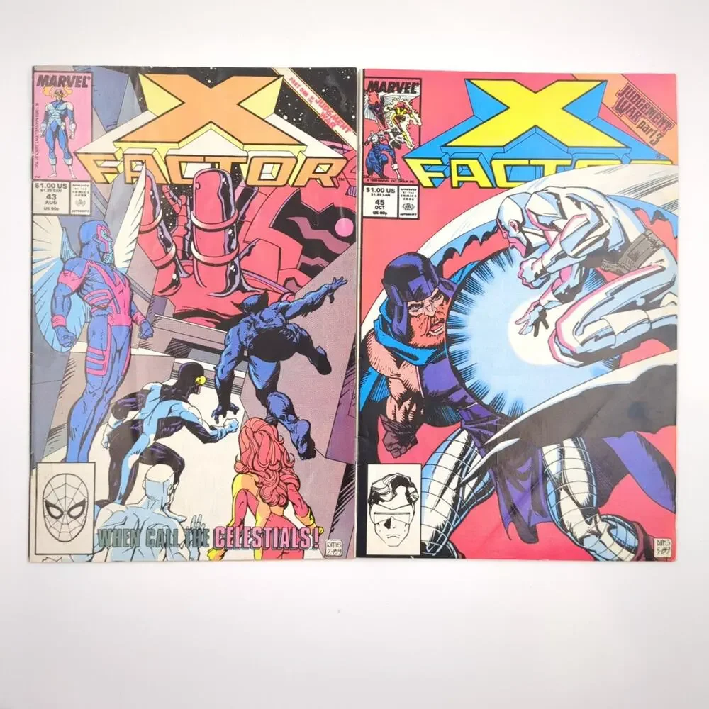 X-Factor 8 Comic Lot 43 45 46 52 54 55 56 59 Marvel Copper Age Cyclops Beast